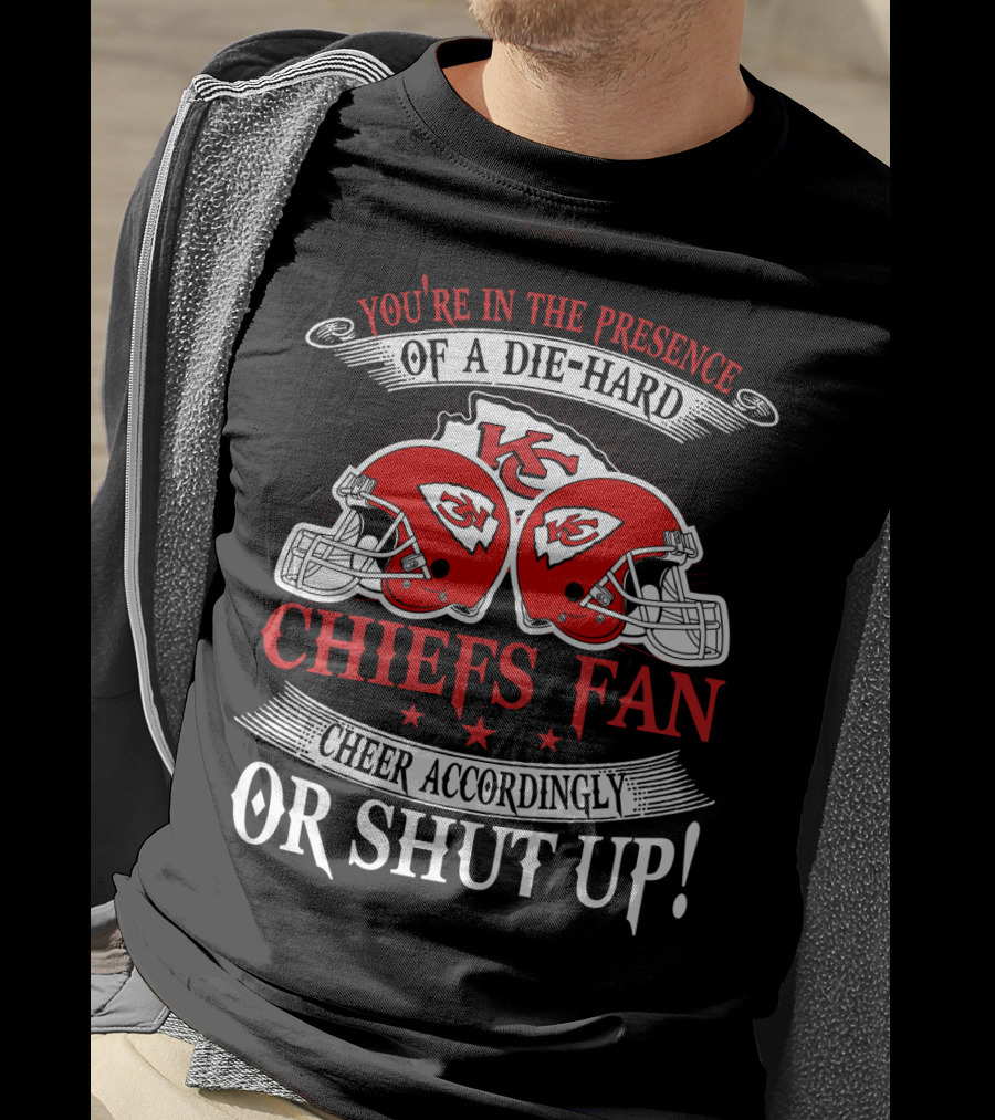 Kansas City Chiefs Fan Die-Hard Cheer Accordingly T-Shirt