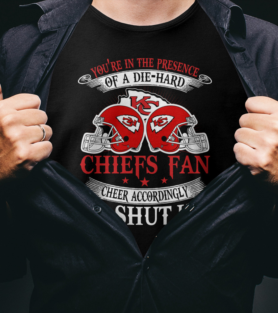 Kansas City Chiefs Fan Die-Hard Cheer Accordingly T-Shirt