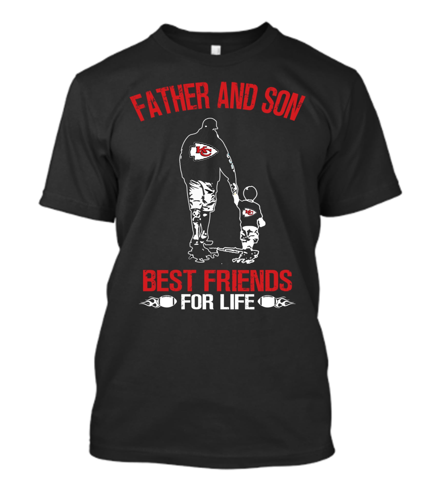 Kansas City Chiefs Father And Son Best Friends For Life T-Shirt