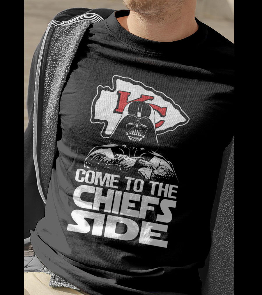 Come To The Chiefs Side Kansas City Chiefs Darth Vader T-Shirt