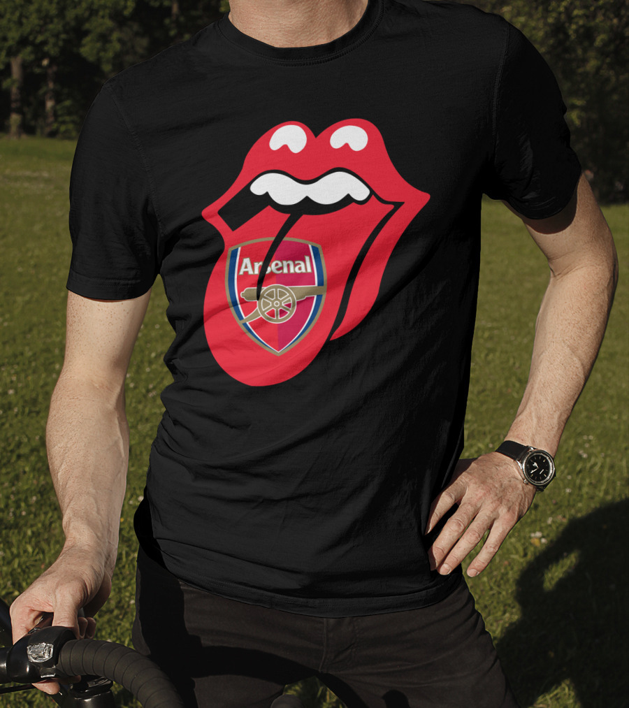 Arsenal Logo With Red Tongue T-Shirt