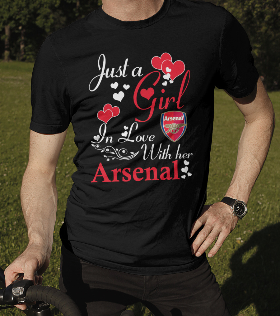 Just A Girl In Love With Her Arsenal T-Shirt