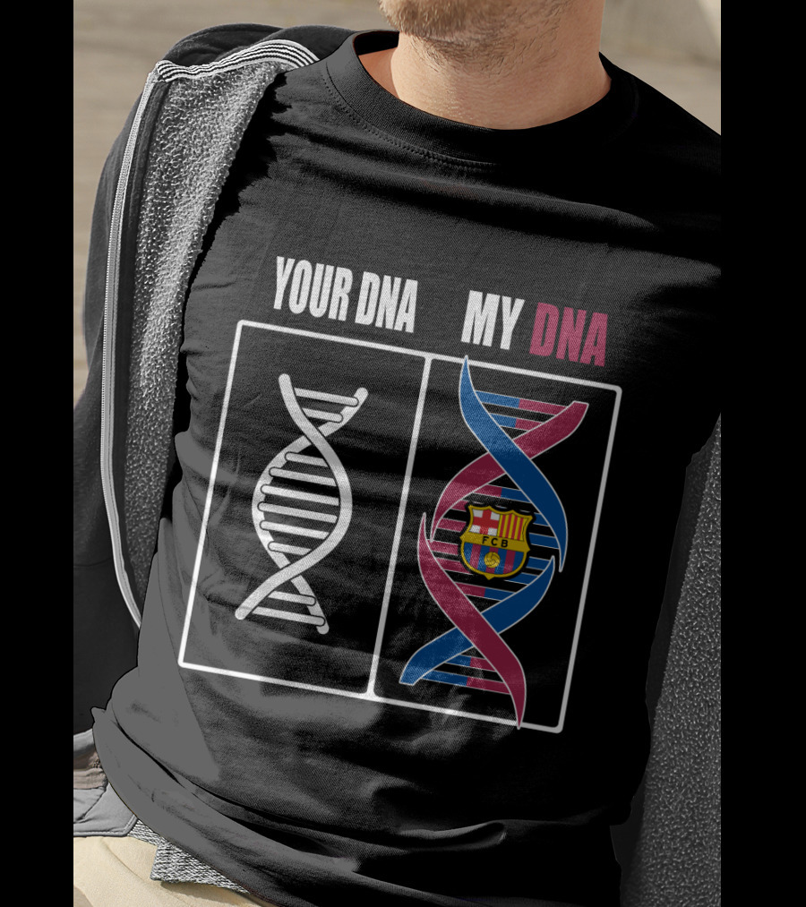 Your Dna My Dna Fcb Barcelona Crest T-Shirt