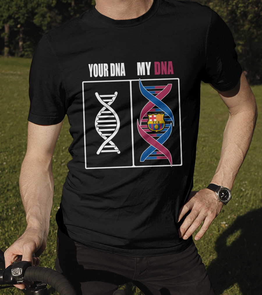 Your Dna My Dna Fcb Barcelona Crest T-Shirt