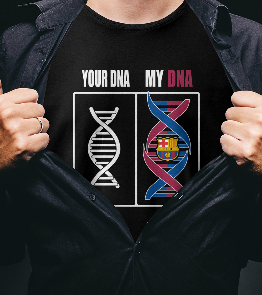 Your Dna My Dna Fcb Barcelona Crest T-Shirt