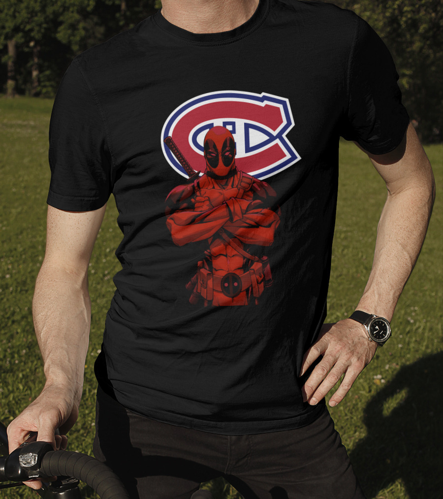 Montreal Canadiens Deadpool Crossover T-Shirt