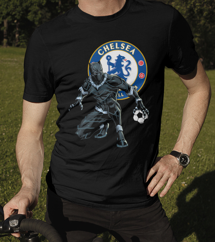 Chelsea Football Club Black Panther Soccer Crossover T-Shirt