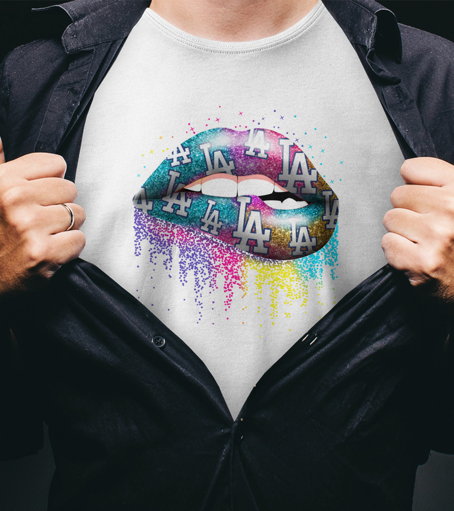 LA Dodgers Gradient Lip T-Shirt