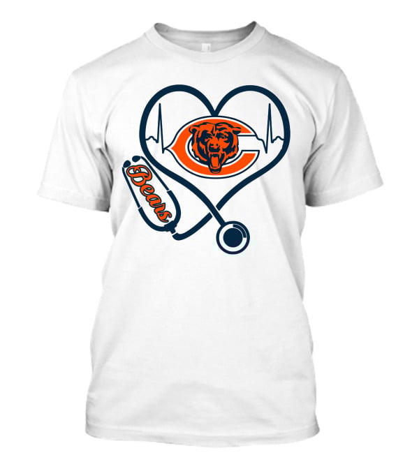 Bears Heartbeat Nurse Stethoscope T-Shirt
