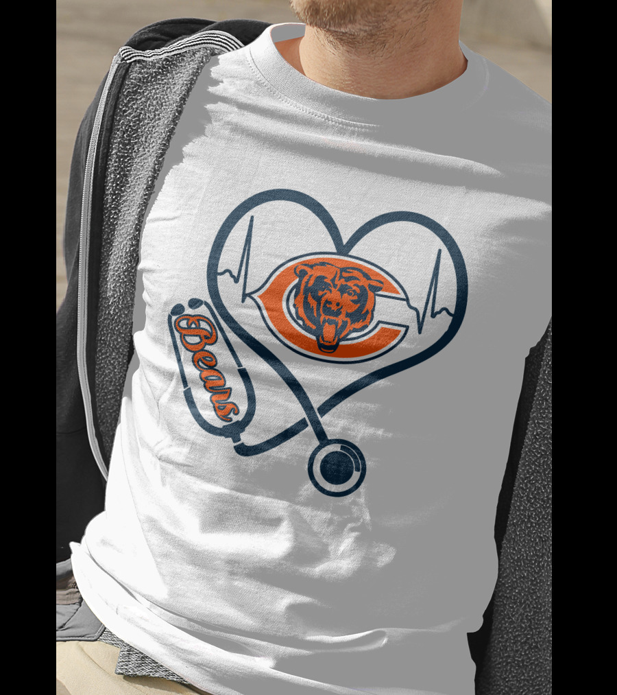 Bears Heartbeat Nurse Stethoscope T-Shirt