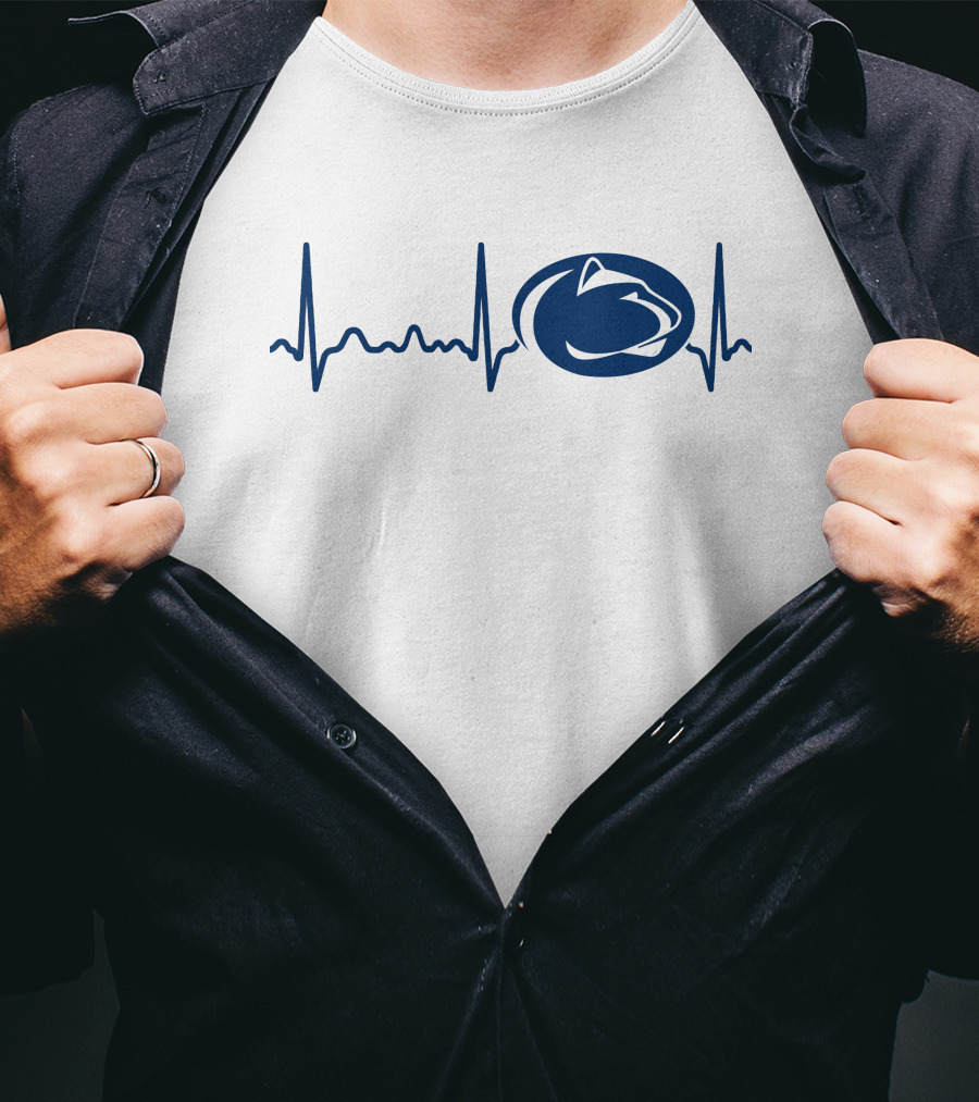 Penn State Heartbeat EKG Nittany Lions T-Shirt