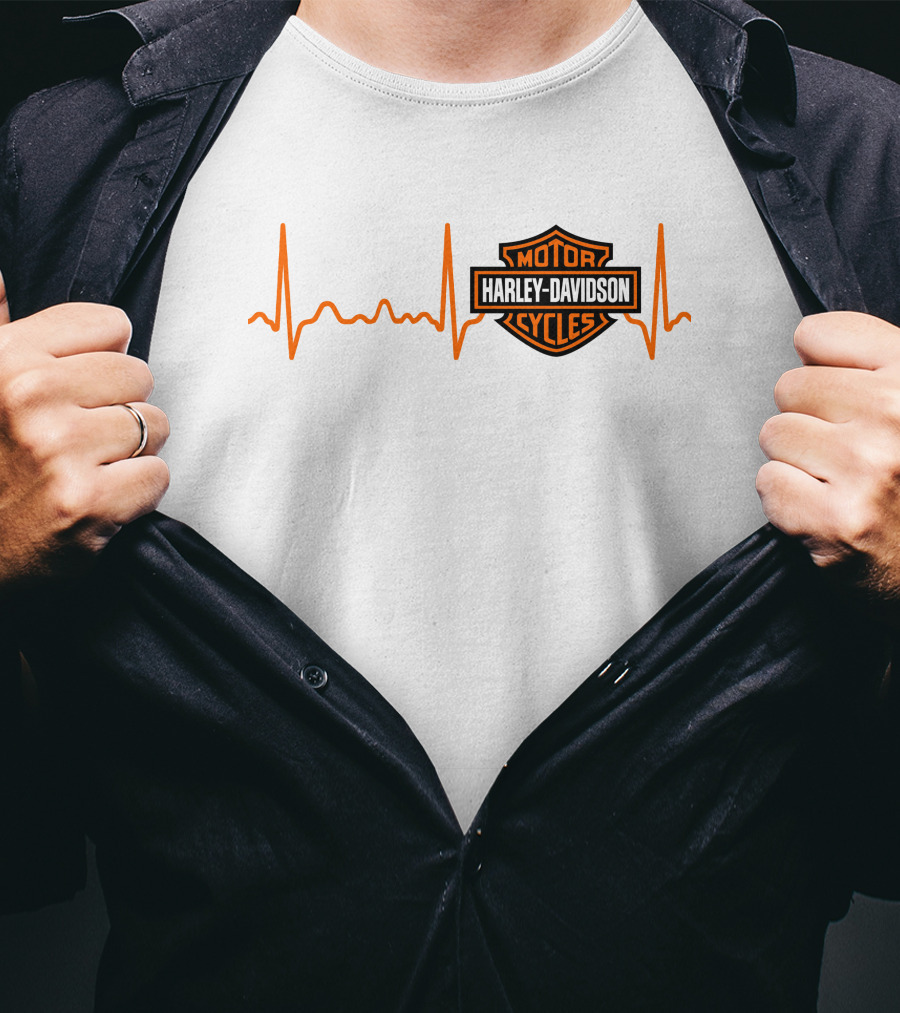 Harley Davidson Heartbeat Motor Cycles T-Shirt