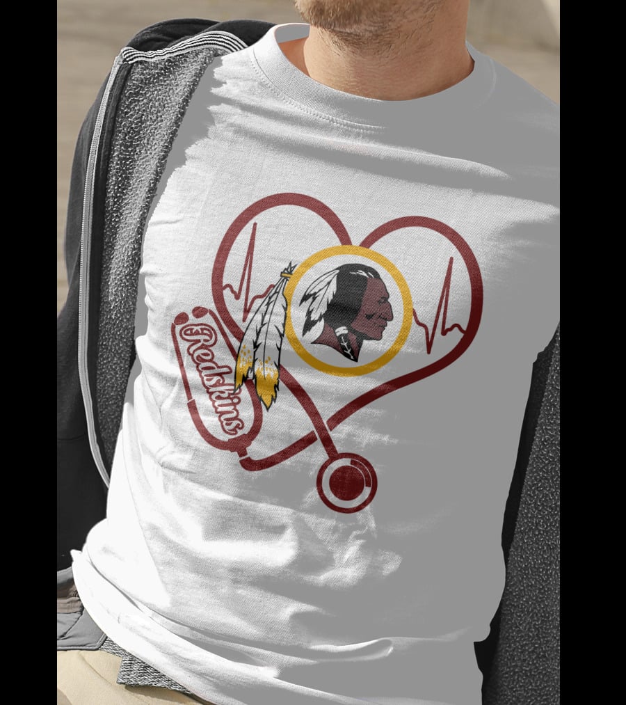 Redskins Nurse Heartbeat Stethoscope T-Shirt