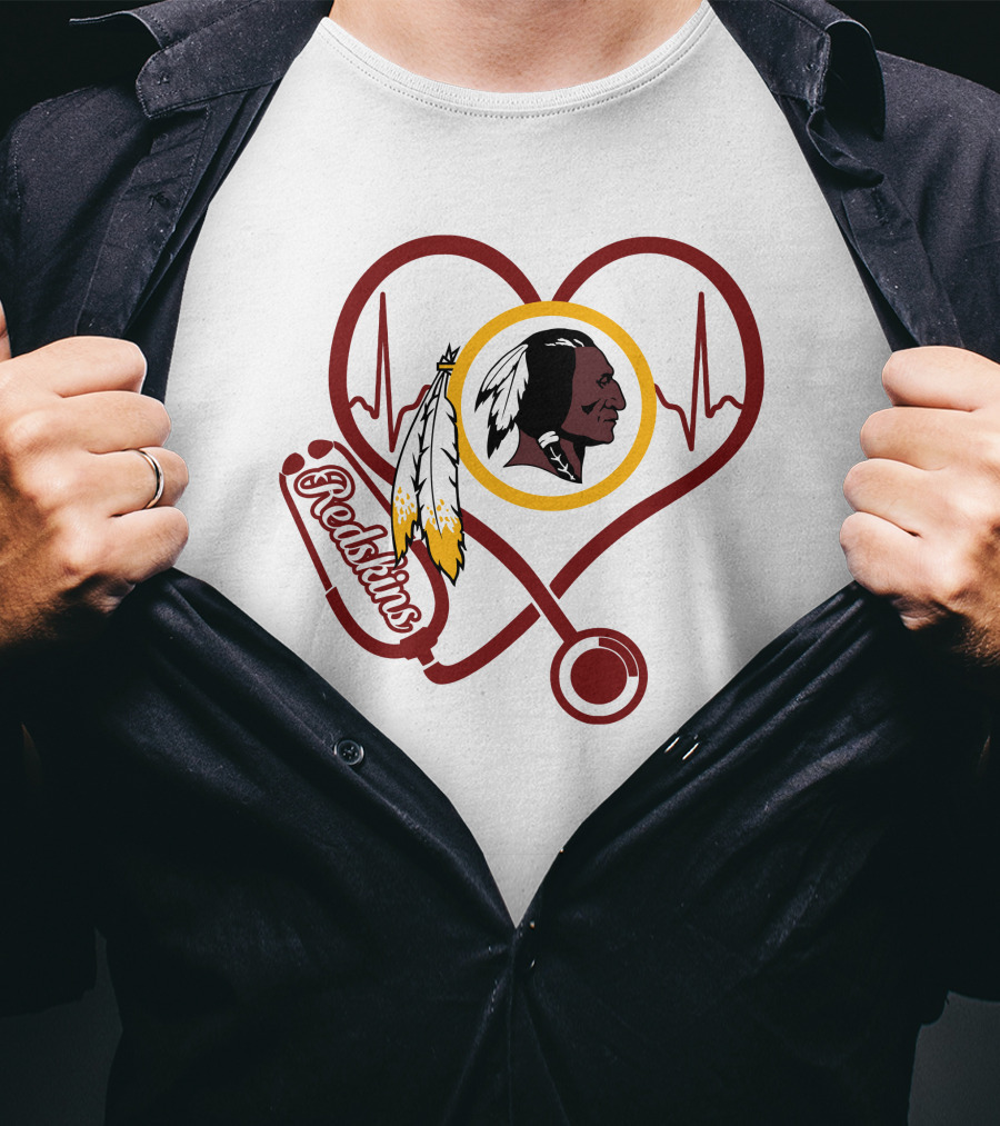 Redskins Nurse Heartbeat Stethoscope T-Shirt
