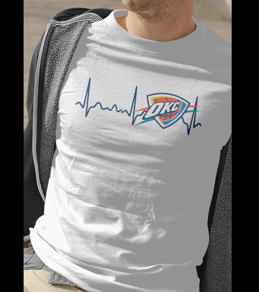 Oklahoma City Thunder Heartbeat OKC T-Shirt