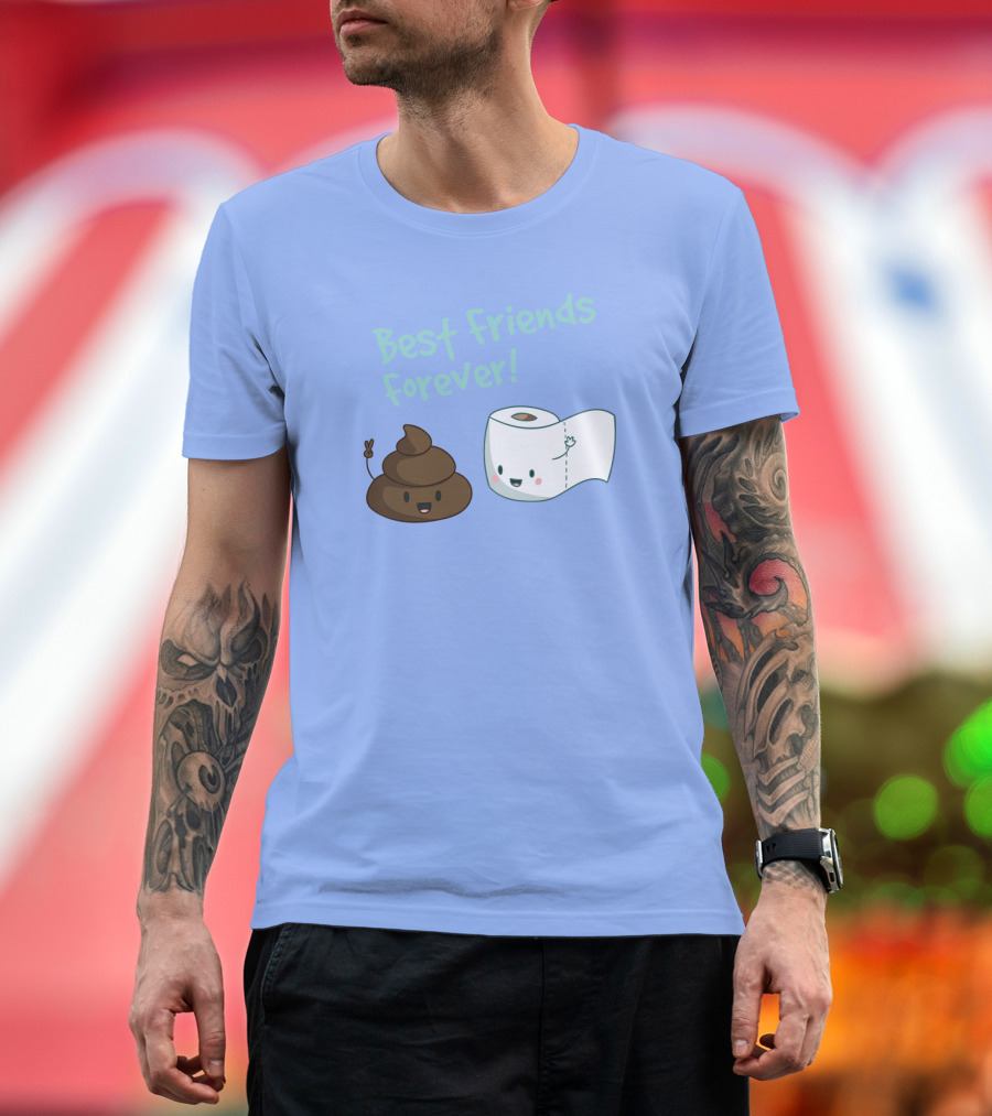 Best Friends Forever Poop and Toilet Paper Duo T-Shirt