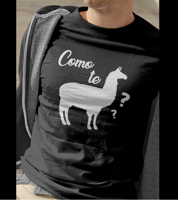Como Te Llama Question Mark Llama T-Shirt