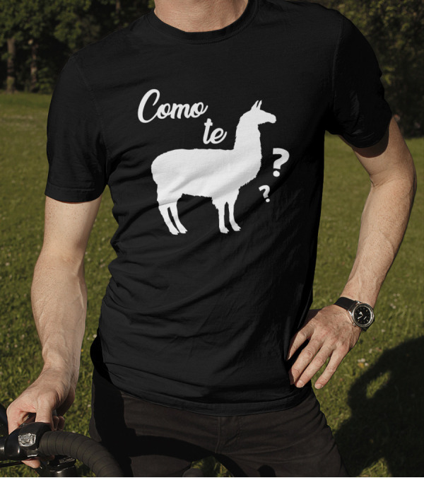 Como Te Llama Question Mark Llama T-Shirt