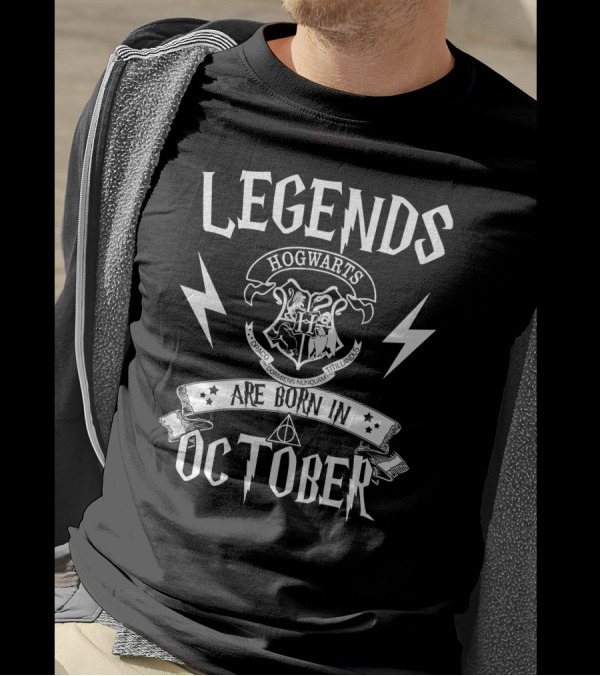 Legends Hogwarts Are Born In October T-Shirt