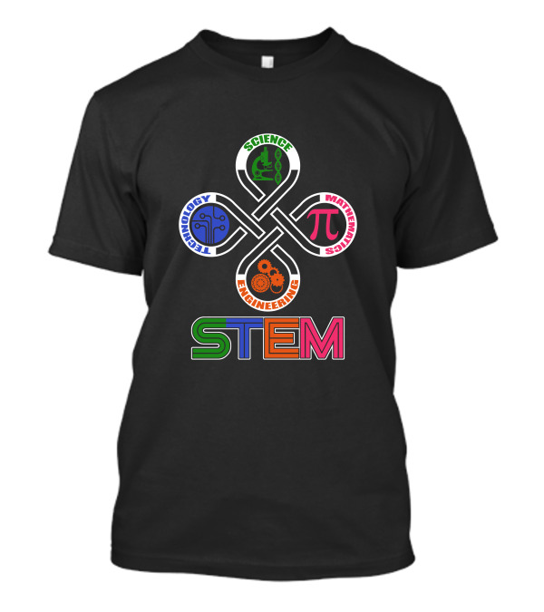 STEM Science Technology Engineering Mathematics DNA Circuit Pi Gears T-Shirt