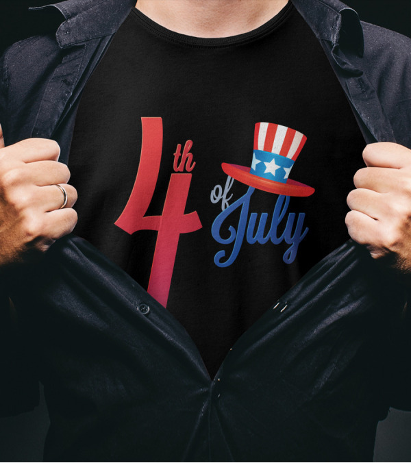 4th Of July Independence Day Patriotic Hat T-Shirt